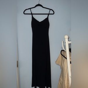 Aritzia Black Slit Dress